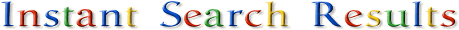Instant Search Results
